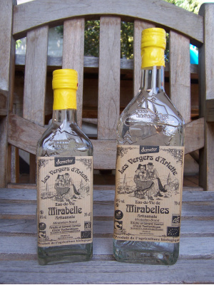 Eau de vie de Mirabelle 35 cl 45% Bio et Demeter